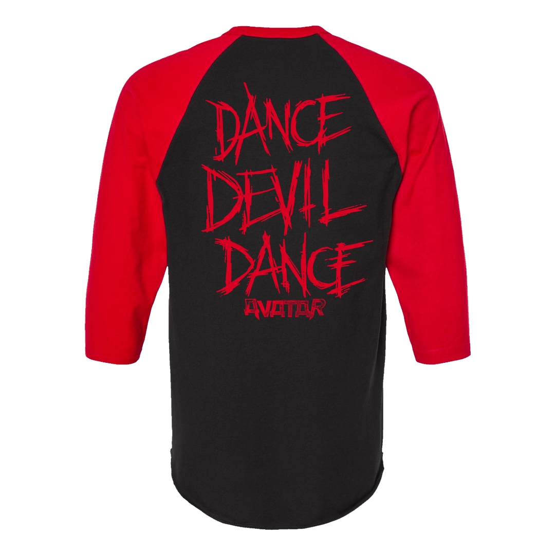 Dance Devil Dance Emblem Baseball Tee